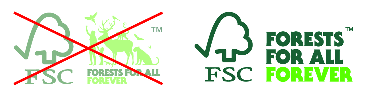 old fsc animal logo will no longer be used