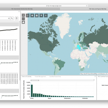 screenshot of gis map portal